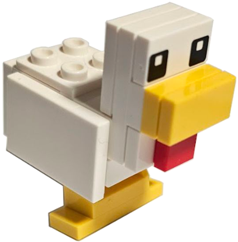 Lego Minecraft Chicken, Large - Brick Built