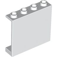 Lego Panel 1 x 4 x 3 [Side Supports / Hollow Studs] / White