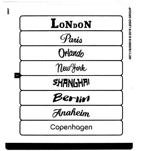 Lego Sticker Sheet 2 for Set 40359-1 / [No Color/Any Color]