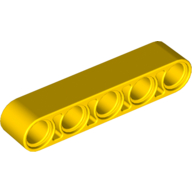Lego Technic Beam 1 x 5 Thick / Yellow