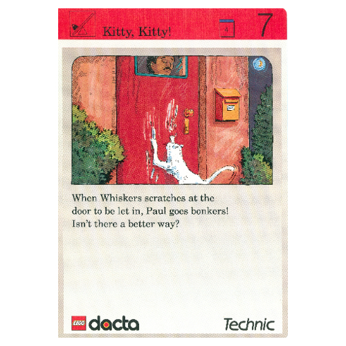 Lego Activity Card, Set 9603, Invention 7 - Kitty, Kitty! / [No Color/Any Color]