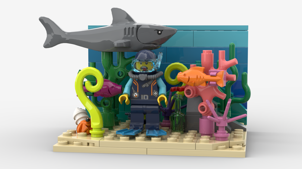 Lego Lost: An Ocean Diorama