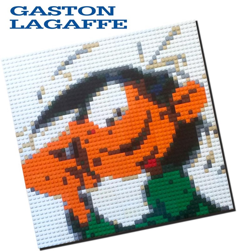 Lego Gaston Lagaffe - Brick Art Mosaic
