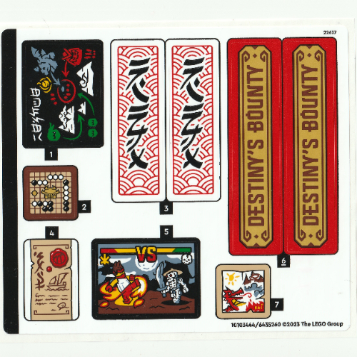 Lego Sticker Sheet for Set 71797-1 / [No Color/Any Color]