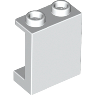 Lego Panel 1 x 2 x 2 [Side Supports / Hollow Studs] / White