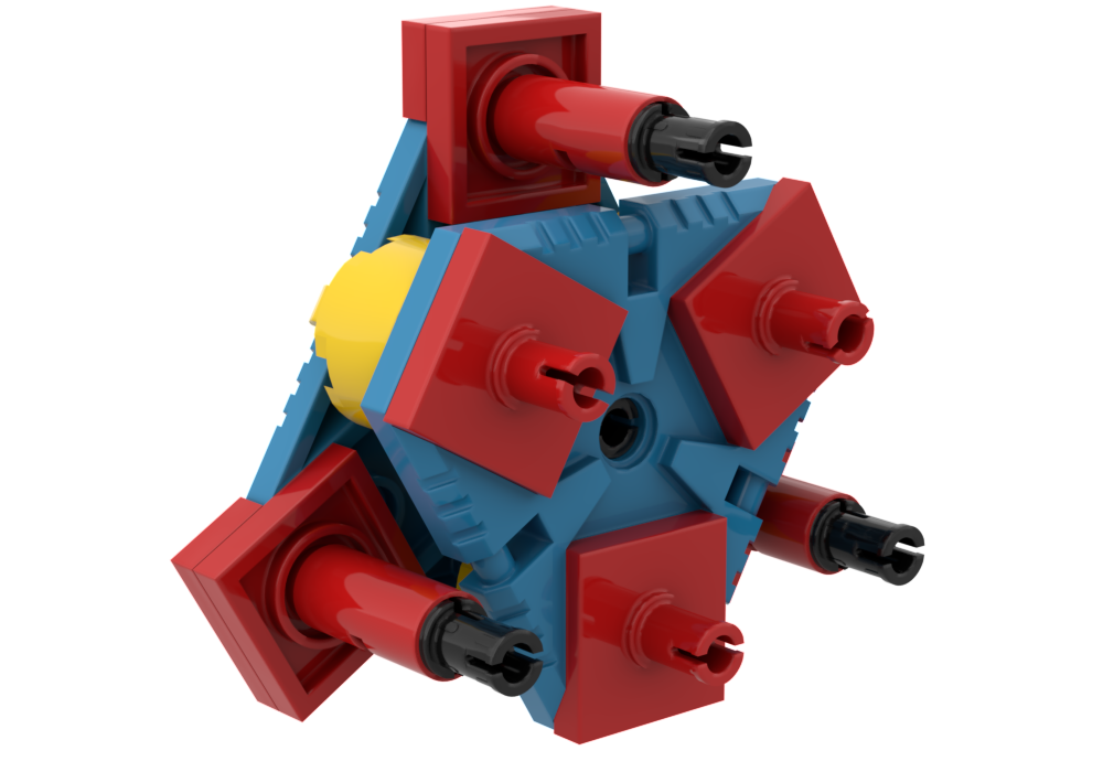 Lego Hexagonal Pin Connector Building Technique