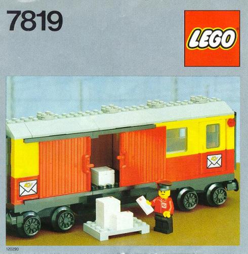 Lego Postal Container Wagon Covered