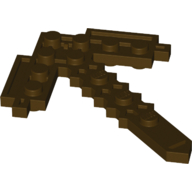 Lego Large Figure Weapon Pickaxe, Pixelated