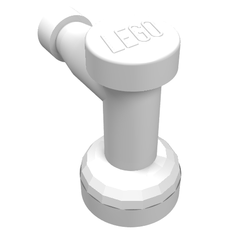 Lego Tap 1 x 1 with Hole in Spout / White