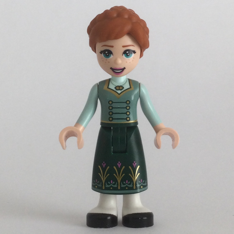 Lego Anna - Sand Green Tunic, Dark Green Skirt