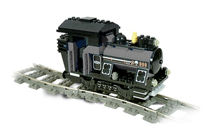 Lego Small Train Engine Gray