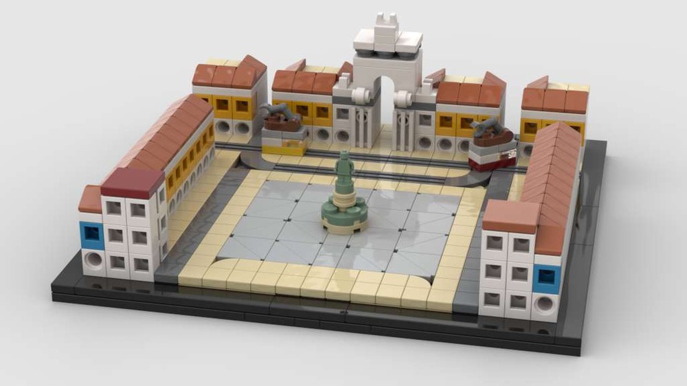 Lego Lisbon Praça do Comércio (Terreiro do Paço) Landmark (Portugal)
