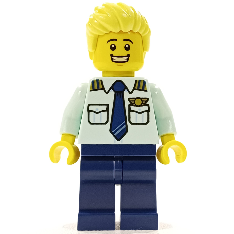 Lego Pilot, Bright Light Yellow Hair