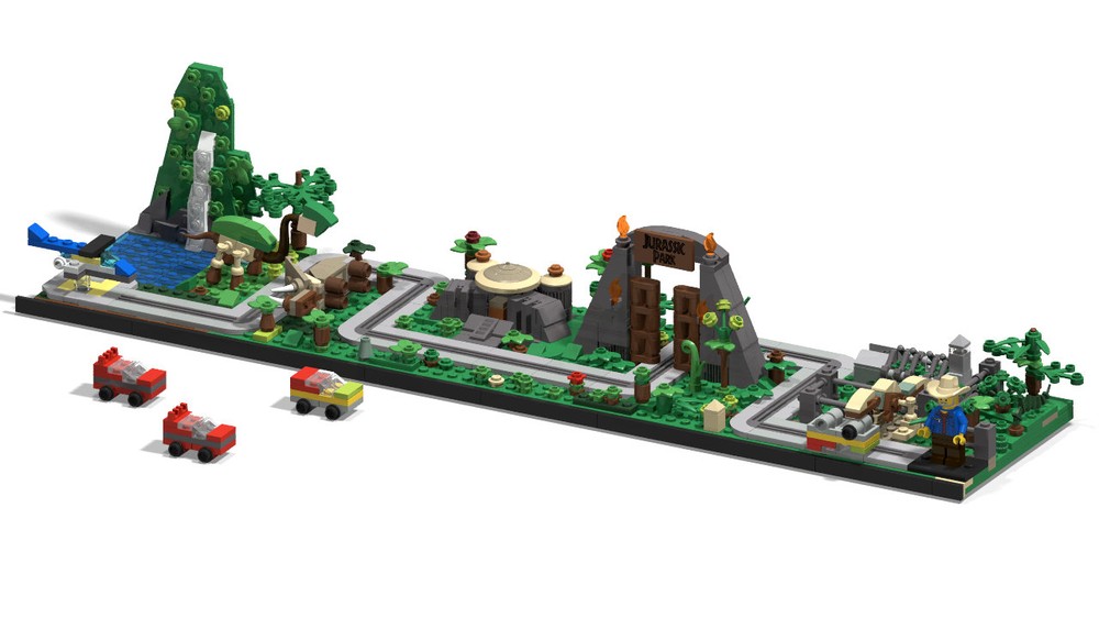 Lego Jurassic Park Diorama