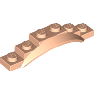 Lego Wheel Arch, Mudguard, 1 1/2 x 6 x 1 [Arch Extended] / Light Nougat