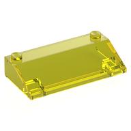 Lego Brick Sloped 33° 3 x 6 No Inner Walls / Trans-Yellow