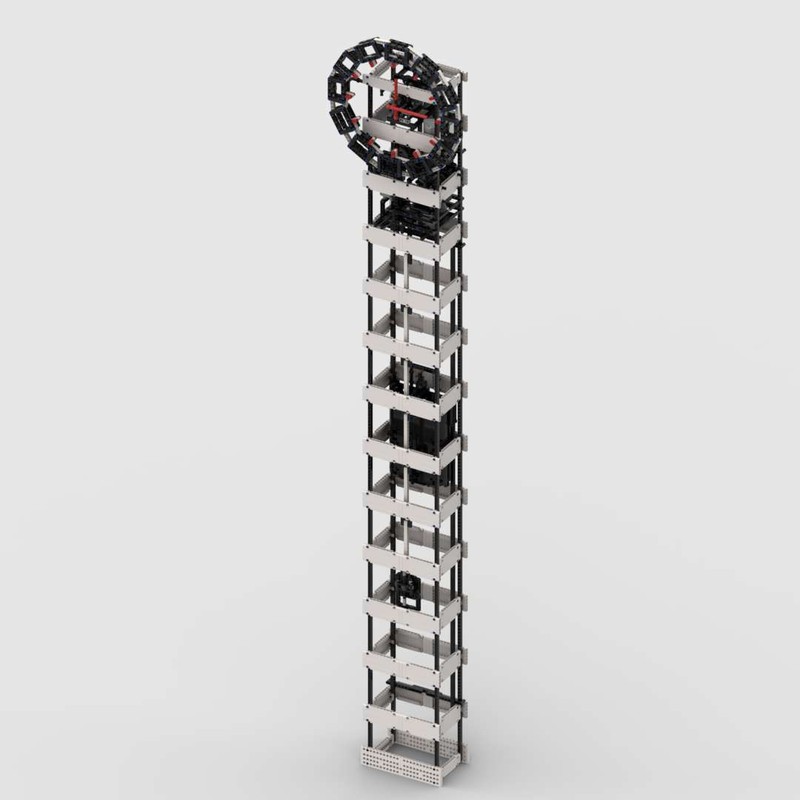 Lego Self-winding Clock with Pendulum
