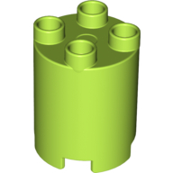 Lego Duplo Brick Round 2 x 2 x 2 / Lime