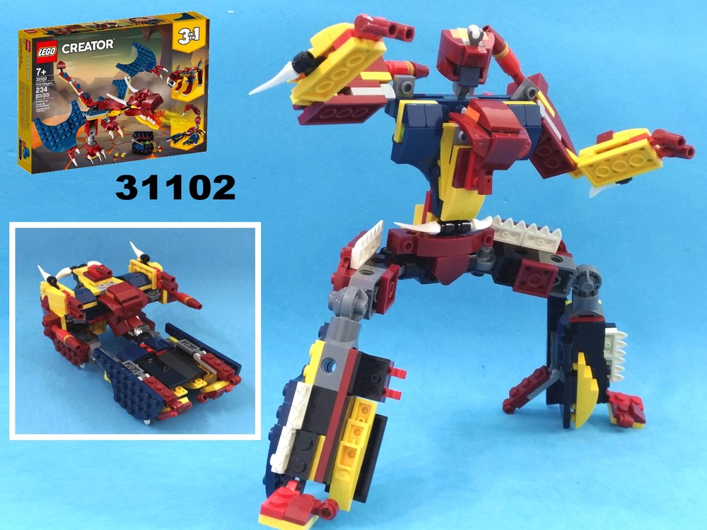 Lego Transformer Tank from LEGO Creator 31102: Fire Dragon