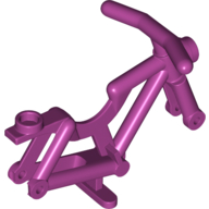 Lego Bicycle Frame, Reinforced Headlight [Hollow Stud] / Magenta