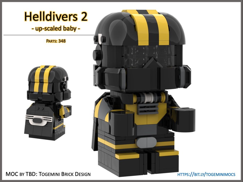 Lego Helldivers 2 - up-scaled Baby