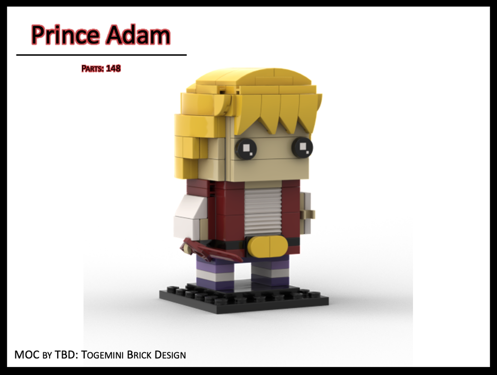 Lego Prince Adam Brickheadz - MOTU