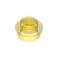 Lego Plate Round 1 x 1 with Solid Stud / Trans-Yellow