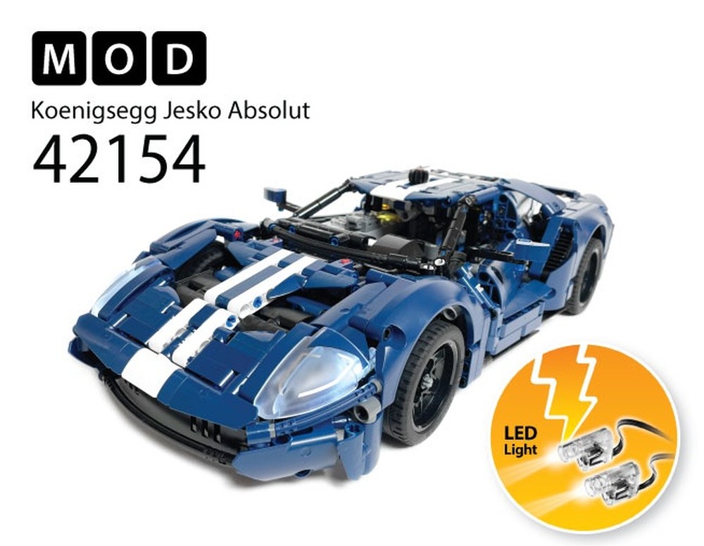 Lego 42154 Ford GT RC MOD for LED Light