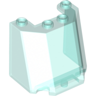 Lego Windscreen 3 x 4 x 3 / Trans-Light Blue