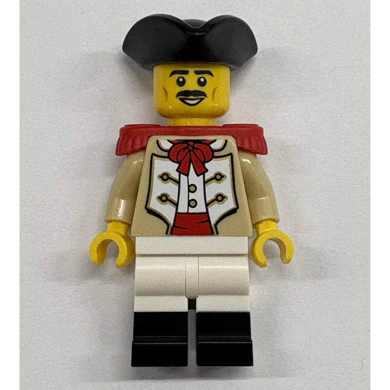 Lego Marine, Male, Red Epaulette, Black Tricorn