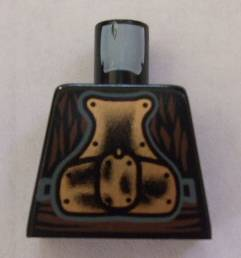 Lego Torso SW Gold Body Armor Pattern (Lando Calrissian - Skiff Guard) / Black