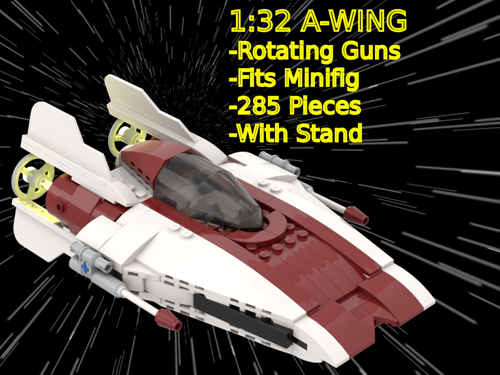 Lego 1:32 A-Wing (With Stand)