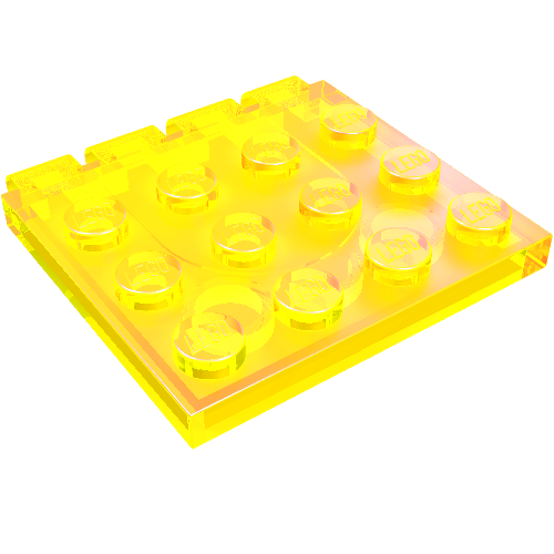 Lego Hinge Vehicle Roof 4 x 4 / Trans-Neon Green