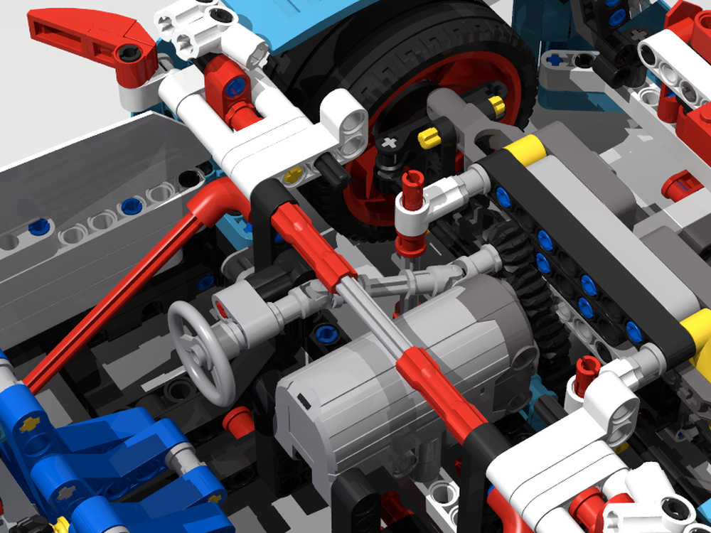 Lego 42077 2WD2L with steering wheel
