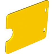 Lego Duplo Door / Window with Cutout (Semi Oval) / Yellow