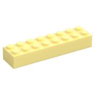 Lego Brick 2 x 8 / Bright Light Yellow