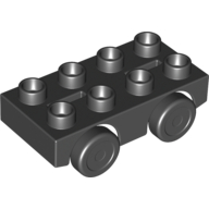 Lego Duplo Car Base 2 x 4 with Black Wheels