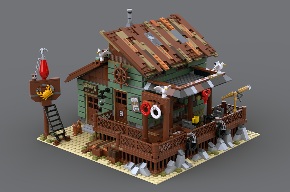 Lego OLD DOCK INN - 21310 Modification Build