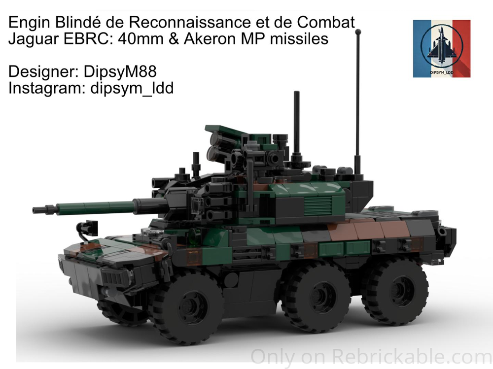 Lego Jaguar EBRC (Engin Blindé de Reconnaissance et de Combat)