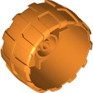 Lego Wheel Hard Plastic Large (54mm D. x 30mm) / Orange