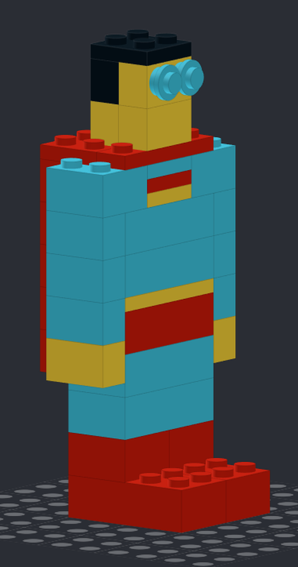 Lego Block Figure - Superman