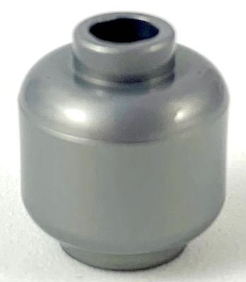 Lego Minifigure, Head (Plain) / Flat Silver