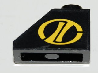 Lego Slope 45 2 x 1 with Helicopter Logo Left Pattern (Sticker) - Set 8485