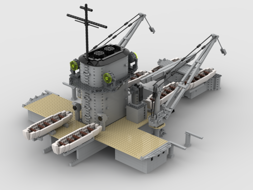 Lego Admiral Graf Spee middle superstructure