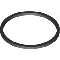 Lego Rubber Band Small 13mm (Square Cross Section) / Black