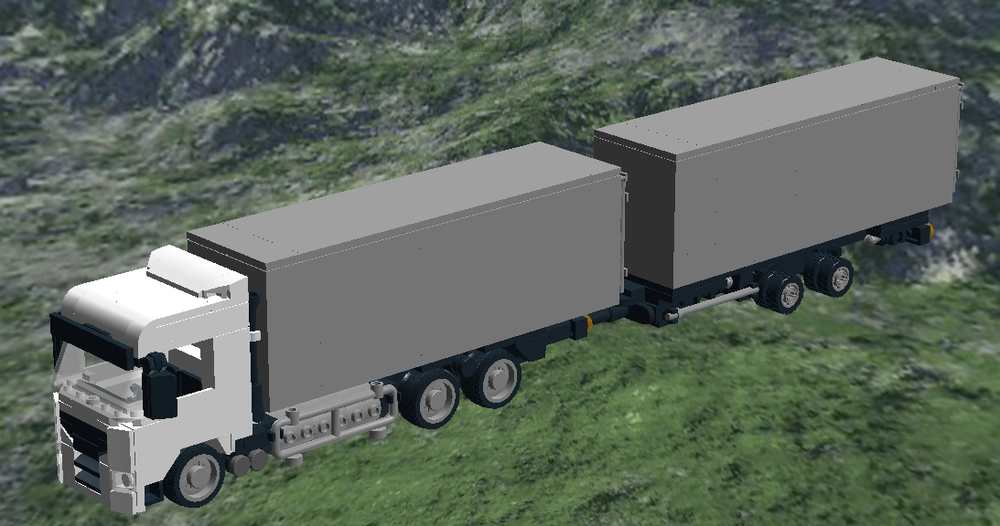 Lego Scania S 700 with High Sea Container and Trailer