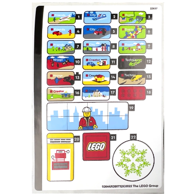 Lego Sticker Sheet for Set 40528-1 / [No Color/Any Color]
