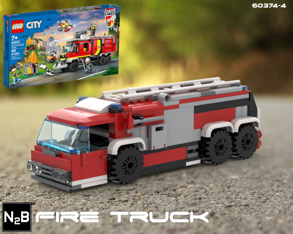 Lego Fire Truck - LEGO 60374 alternate build 4