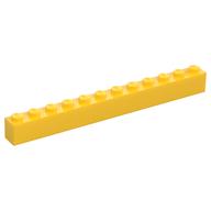 Lego Brick 1 x 12 / Yellow