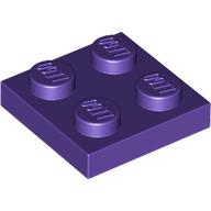 Lego Plate 2 x 2 / Dark Purple